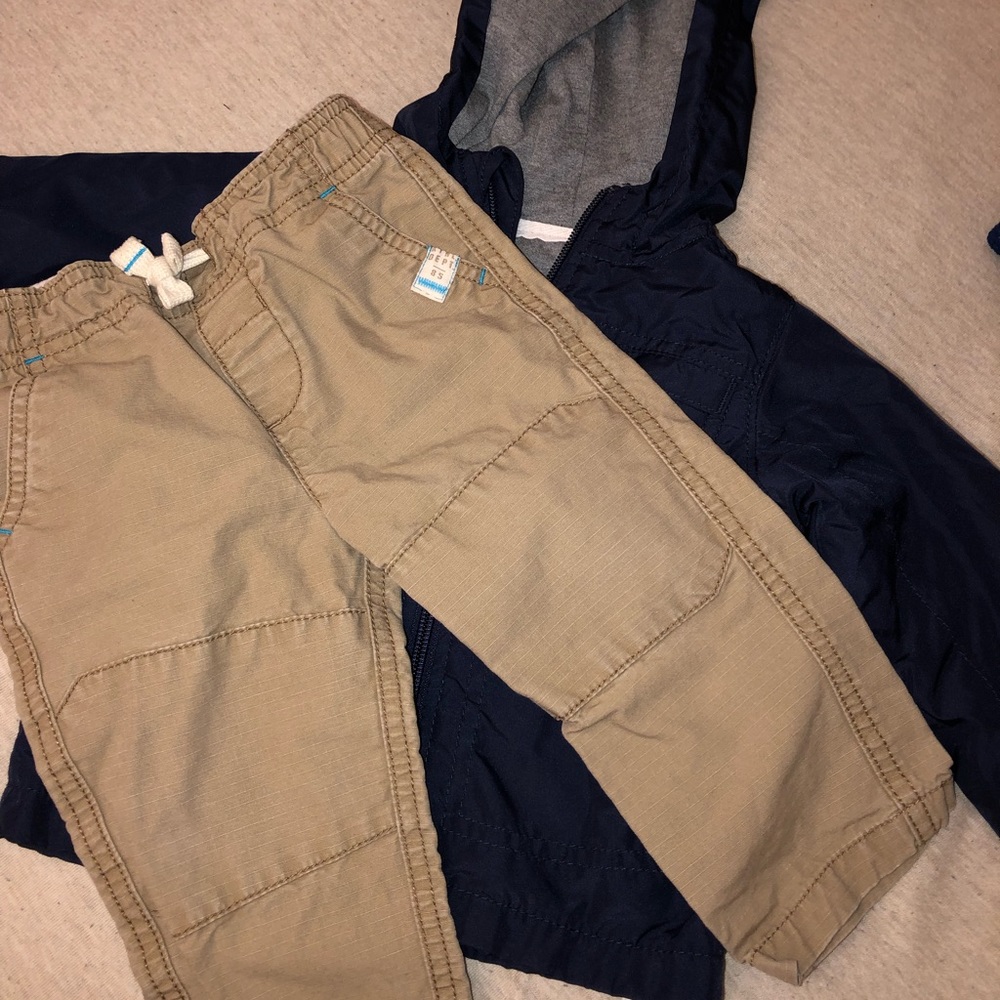 Carter’s Jacket and Khaki Pants